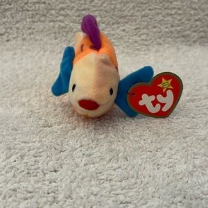 Mini beanie baby lips the fish